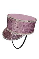 Fanfare hoed roze pailletten Fanfare hoed roze pailletten