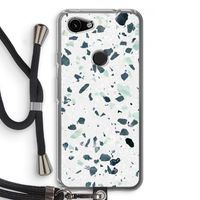 Terrazzo N°2: Pixel 3a Transparant Hoesje met koord