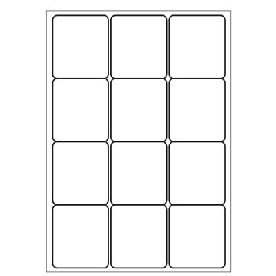 A4 etiketten 63,5 x 72 mm wit 100 vel Sorex