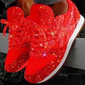 Women Muffin  Rhinestone New Crystal  Platform Sneakers