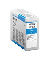 Epson inktpatroon cyaan T 850 80 ml T 8502 - thumbnail