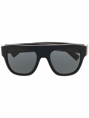 Dolce & Gabbana Eyewear lunettes de soleil à monture carrée oversize - Noir