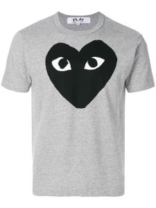 Comme Des Garçons Play heart print T-shirt - Gris