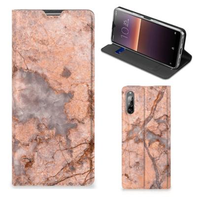Sony Xperia L4 | Standcase | Marmer Oranje