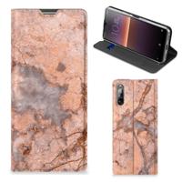 Sony Xperia L4 | Standcase | Marmer Oranje