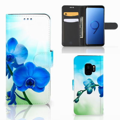 Samsung Galaxy S9 Hoesje Orchidee Blauw - Cadeau voor je Moeder