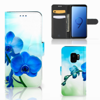 Samsung Galaxy S9 Hoesje Orchidee Blauw - Cadeau voor je Moeder