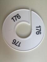 Maatring 11 cm wit/zwart 176