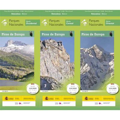 Wandelkaart 6 Picos de Europa NP 3 kaarten ES | CNIG - Instituto Geográfico Nacional