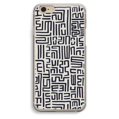 Moroccan Print: iPhone 6 / 6S Transparant Hoesje