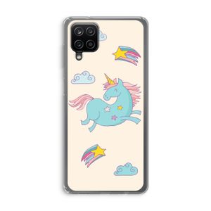 Vliegende eenhoorn: Samsung Galaxy A12 Transparant Hoesje
