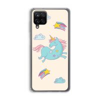 Vliegende eenhoorn: Samsung Galaxy A12 Transparant Hoesje