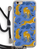 Luipaard: iPhone 6 / 6S Transparant Hoesje met koord