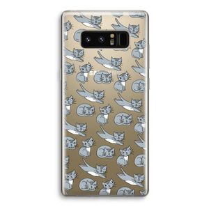 Poezen: Samsung Galaxy Note 8 Transparant Hoesje