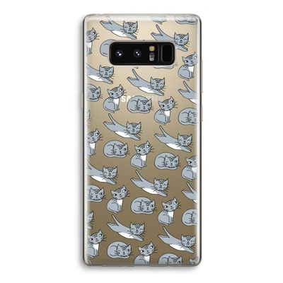 Poezen: Samsung Galaxy Note 8 Transparant Hoesje