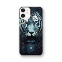 Darkness Tiger: iPhone 12 mini Transparant Hoesje