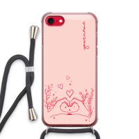 Love is in the air: iPhone SE 2020 Transparant Hoesje met koord