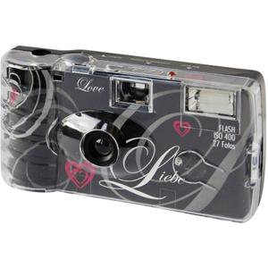 Topshot Topshot Love Black Wegwerpcamera 1 stuk(s) Met ingebouwde flitser