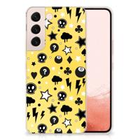 Silicone Back Case Samsung Galaxy S22 Punk Geel