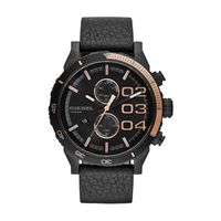 Horlogeband Diesel DZ4327 Leder Zwart 24mm