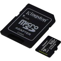 Kingston microSDXC geheugenkaart - 512GB A1 Video Class V30 UHS-I