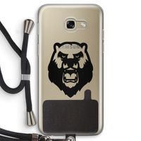 Angry Bear (black): Samsung Galaxy A5 (2017) Transparant Hoesje met koord