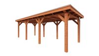 Tijdelijk 15% korting | Trendhout Buitenverblijf Florence 785x360 cm - Plat dak- Plat dak- Onbehandeld lariks Douglas hout- Trendhout
