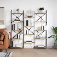 Boekenkast artisanaal eikenkleurig 156 x 25 x 167.5 cm