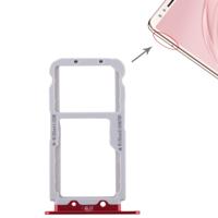 2 SIM-kaart lade/micro SD-kaart lade voor Huawei Nova 2S (rood)