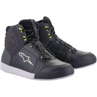 ALPINESTARS Chrome Waterproof Shoes, Motorschoenen, Zwart-Donker Grijs-Geel Fluo - thumbnail