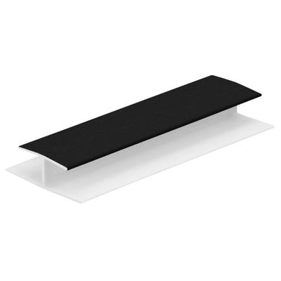 Verbindingprofiel Grafietzwart (dakrand) - Keralit (0420)