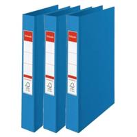 Esselte Ringband mappen/ordners - 3x - blauw - A4 - opbergen - kantoorartikelen