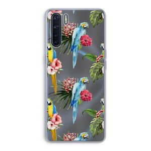 Kleurrijke papegaaien: Oppo A91 Transparant Hoesje