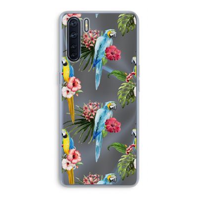 Kleurrijke papegaaien: Oppo A91 Transparant Hoesje