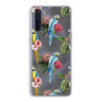 Kleurrijke papegaaien: Oppo A91 Transparant Hoesje