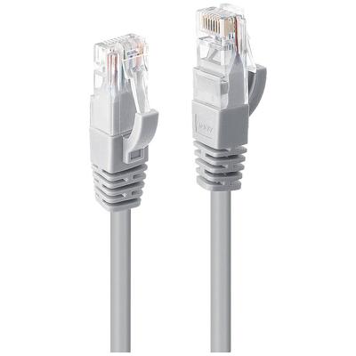 LINDY 48000 RJ45 Netwerkkabel, patchkabel CAT 6 U/UTP 0.30 m Grijs 1 stuk(s)