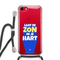 Laat de zon in je hart: iPhone SE 2020 Transparant Hoesje met koord
