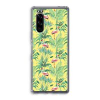 Flamingo party: Sony Xperia 5 Transparant Hoesje