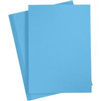Creativ Company Gekleurd karton, a4, vel 210x297 mm, 180 gr, blauw, 20 vel/ 1 doos