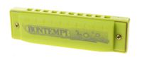 Bontempi mondharmonica in opbergdoos 10 tonen 10 cm groen - thumbnail