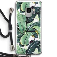 Bananenbladeren: Samsung Galaxy S9 Transparant Hoesje met koord - thumbnail