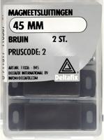 Magneetsluiting 45mm bruin 2st - Deltafix Magneetsluiting 45mm bruin 2st - Deltafix