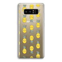 Ananas: Samsung Galaxy Note 8 Transparant Hoesje - thumbnail