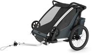 THULE fiets-kinderkar "chariot cross 2 double". bicycle trailer chariot cross double