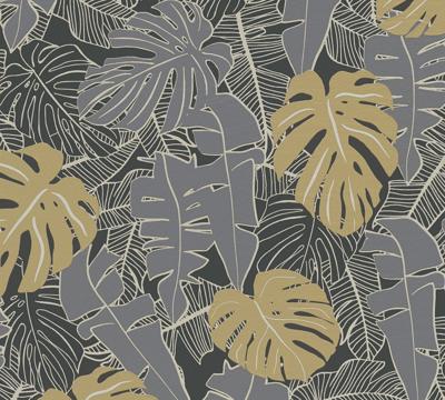 Livingwalls House of Turnowsky - Zwart - Jungle Behang - 389051