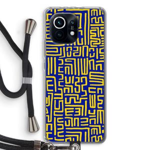 Majorelle Blue Print: Xiaomi Mi 11 Transparant Hoesje met koord