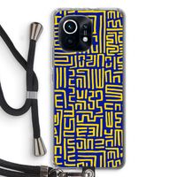 Majorelle Blue Print: Xiaomi Mi 11 Transparant Hoesje met koord