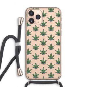 Weed: iPhone 11 Pro Max Transparant Hoesje met koord