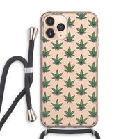Weed: iPhone 11 Pro Max Transparant Hoesje met koord