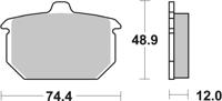 BREMBO Remblokken, voor de moto, Road Organisch 07HD0106